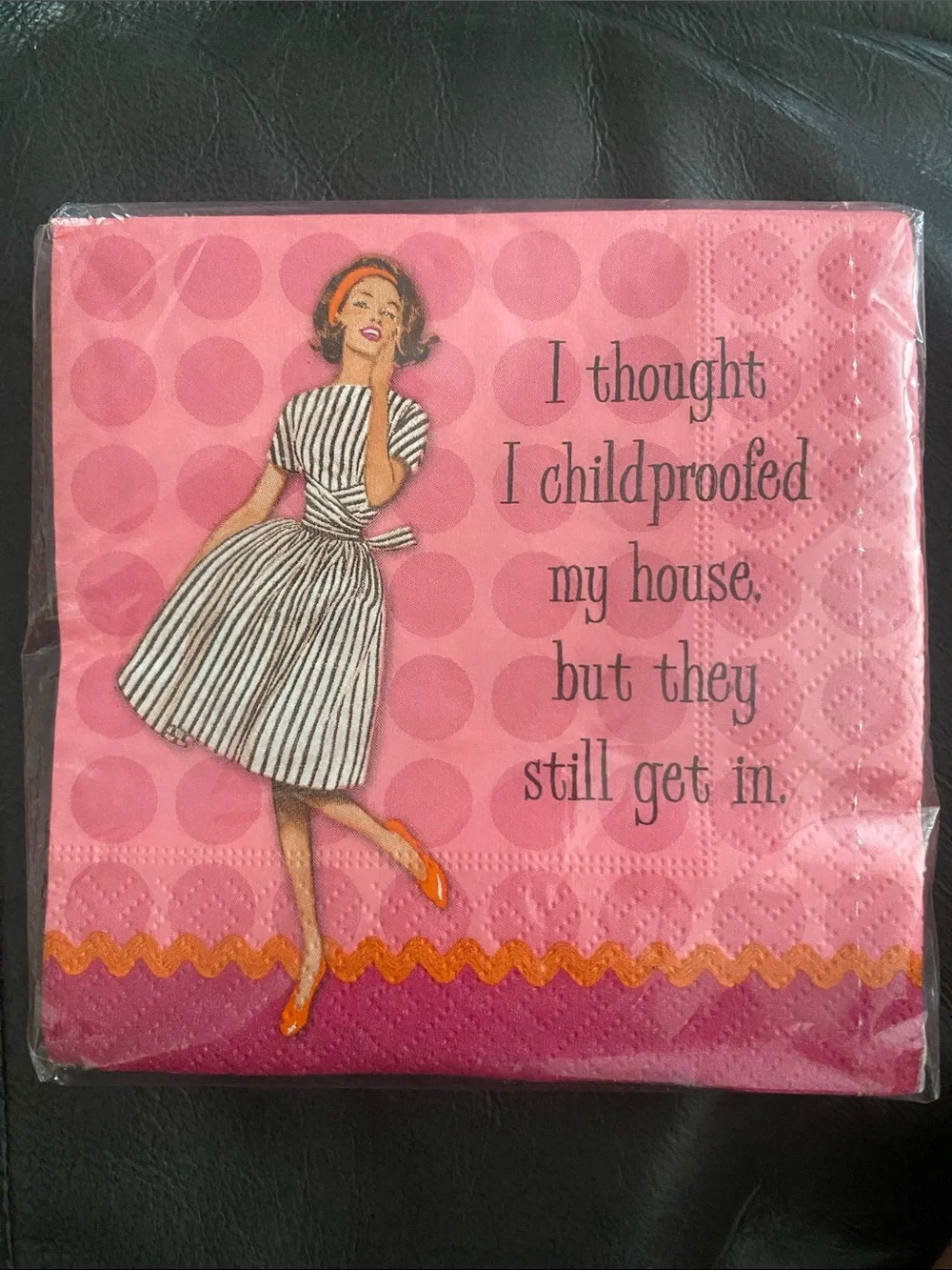 Lot of 4 Humongous Cocktail Napkins With Sarcastic Or Witty Quotes Girl’s Party